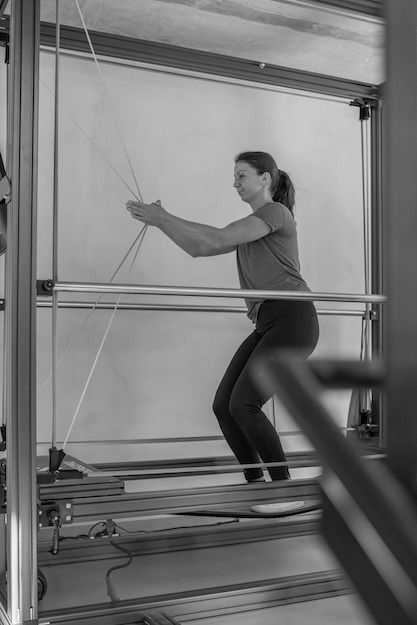 Frau im Koordinationstraining